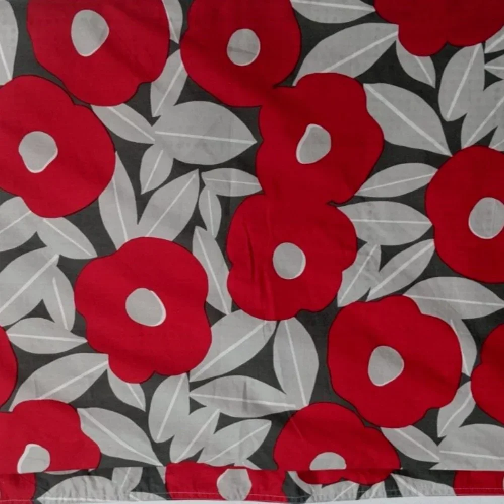 notNeutral Poppy Floral Duvet Cover Twin Multicolor Reversible 100% Cotton